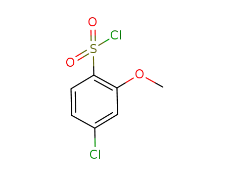 Molecular Structure of 612541-13-6 (4-chloro-2-methoxybenzene-1-sulfonyl chloride)