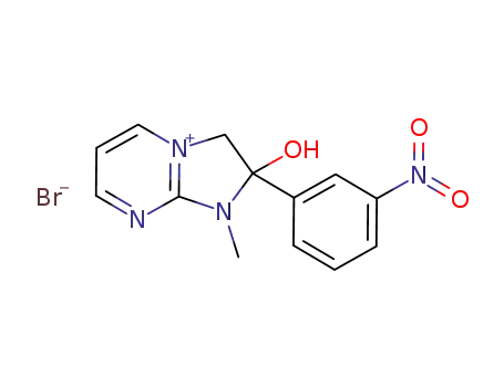 2-hydroxy-1-methyl-2-(3-nitrophenyl)-2,3-dihydro-1H-imidazo[1,2-a]pyrimidin-4-ium bromide