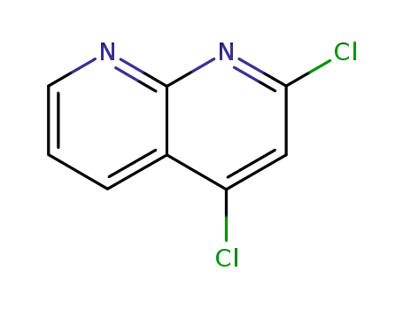 Molecular Structure of 59514-89-5 (2,4-Dichloro-1,8-naphthyridine)
