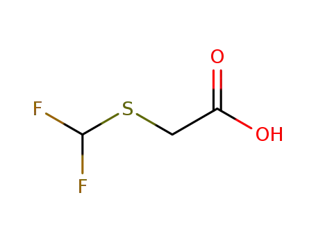 Molecular Structure of 83494-32-0 (Difluoromethylthioacetic acid)