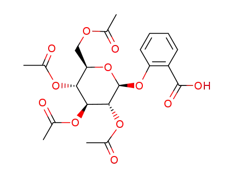 Molecular Structure of 33019-34-0 (2,3,4,6-Tetra-O-acetyl-b-D-glucopyranosyl Salicylate)