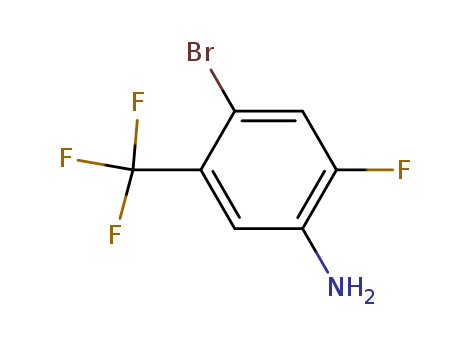 4-Bromo-2-fluoro-5-(trifluoromethyl)aniline cas no. 104460-70-0 98%