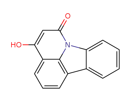 Molecular Structure of 82153-63-7 (6-hydroxy-4H-pyrido[3,2,1-jk]carbazol-4-one)