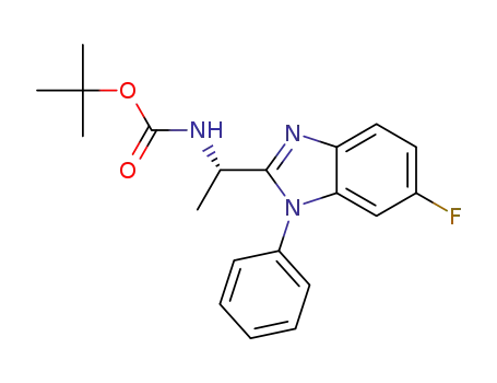 (S)-tert-butyl 1-(6-fluoro-1-phenyl-1H-benzo[d]imidazol-2-yl)ethylcarbamate