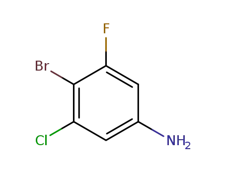 Molecular Structure of 1297540-69-2 (4-bromo-3-chloro-5-fluoroaniline)