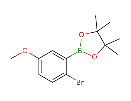 Molecular Structure of 1256781-58-4 (2-Bromo-5-methoxyphenylboronic acid pinacol ester)