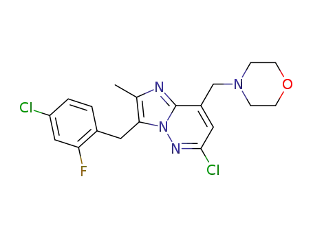 6-chloro-3-(4-chloro-2-fluorobenzyl)-2-Methyl-8-(Morpholin-4-ylMethyl)iMidazo[1,2-b]pyridazine