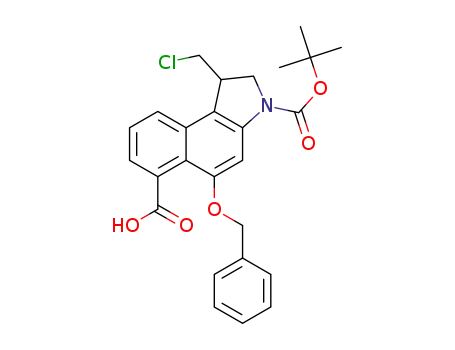 tert-butyl 1,2-dihydro-5-(benzyloxy)-1-(chloromethyl)-6-(carboxylic acid)benzo[e]indole-3-carboxylate