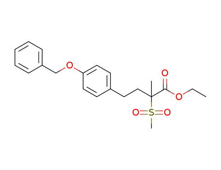 ethyl 4-[4-(benzyloxy)phenyl]-2-methyl-2-(methylsulfonyl)butanoate