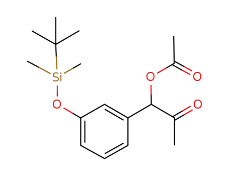1-(3-(tert-butyldimethylsilyloxy)phenyl)-2-oxopropyl acetate