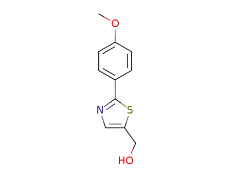 Molecular Structure of 937668-37-6 ([2-(4-Methoxyphenyl)-1,3-thiazol-5-yl]methanol)