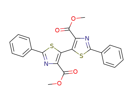 dimethyl 2,2'-diphenyl-bis-5,5'-thiazole-4,4'-dicarboxylate