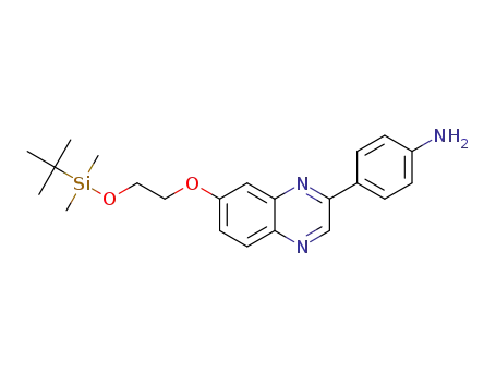 4-(7-(2-((tert-butyldimethylsilyl)oxy)ethoxy)quinoxalin-2-yl)aniline
