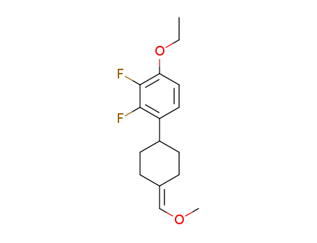 Molecular Structure of 245530-35-2 (1-ethoxy-2,3-difluoro-4-(4-(methoxymethylene)cyclohexyl)benzene)