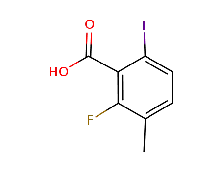 Molecular Structure of 796967-33-4 (2-fluoro-6-iodo-3-methylbenzoic acid)