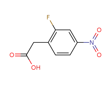 Molecular Structure of 315228-19-4 (2-Fluoro-4-nitrophenylacetic acid)
