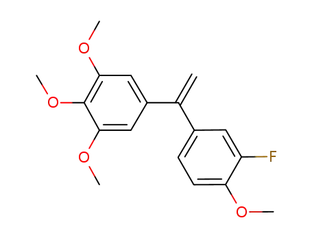 Molecular Structure of 1070195-79-7 (5-(1-(3-fluoro-4-methoxyphenyl)vinyl)-1,2,3-trimethoxybenzene)