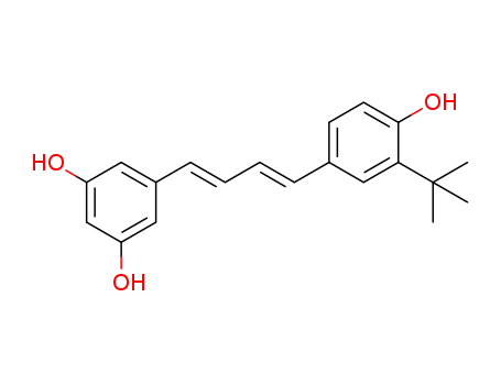 5-[(1E,3E)-4-(3-tert-butyl-4-hydroxyphenyl)-1,3-butadienyl]-1,3-benzenediol