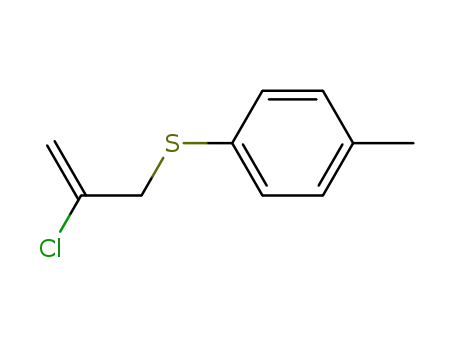 Molecular Structure of 53299-60-8 (Benzene, 1-[(2-chloro-2-propenyl)thio]-4-methyl-)
