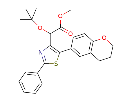 methyl 2-(tert-butoxy)-2-[5-(3,4-dihydro-2H-1-benzopyran-6-yl)-2-phenyl-1,3-thiazol-4-yl]acetate