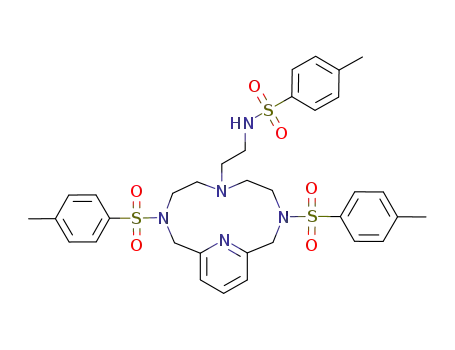 6-[2-(p-tolylsulfonylamino)ethyl]-3,6,9-triaza-3, 9-p-tolylsulfonyl-1-(2,6)-pyridinecyclodecaphane
