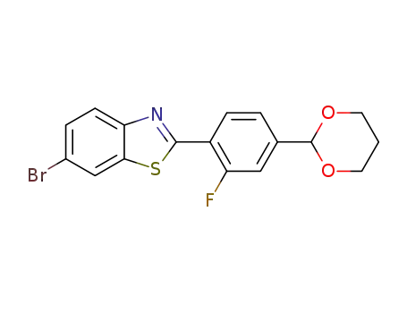 2-(4-(1,3-dioxan-2-yl)-2-fluorophenyl)-6-bromobenzo[d]thiazole