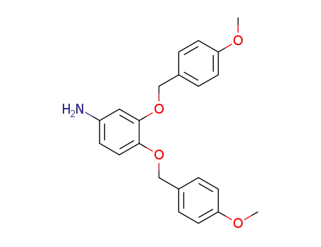 Molecular Structure of 1225208-71-8 (3,4-bis((4-methoxybenzyl)oxy)aniline)