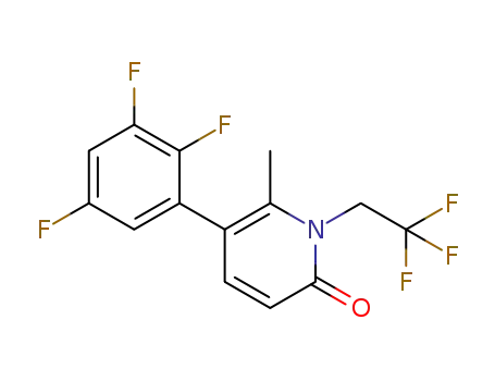 6-methyl-1-(2,2,2-trifluoroethyl)-5-(2,3,5-trifluorophenyl)pyridin-2(1H)-one