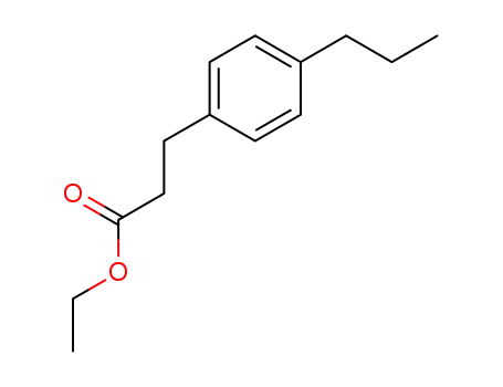 Molecular Structure of 1263037-12-2 (ethyl 3-(4-propylphenyl)propionate)