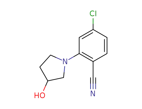 4-chloro-2-(3-hydroxypyrrolidin-1-yl)benzonitrile