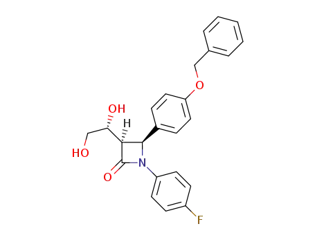 (3R,4S)-4-(4-(benzyloxy)phenyl)-3-((1'R)-1',2'-dihydroxyethyl)-1-(4-fluorophenyl)-azetidin-2-one