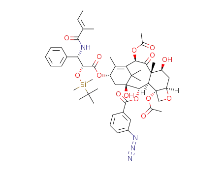 2'-O-(t-butyldimethylsilyl)-2-debenzoyl-2-m-N<sub>3</sub>-benzoylcephalomannine
