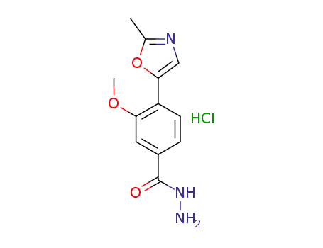 3-methoxy-4-(2-methyl-1,3-oxazol-5-yl)benzohydrazide hydrochloride