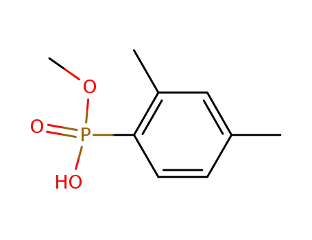 Molecular Structure of 1198089-62-1 (P-(2,4-Dimethylphenyl)phosphonic acid momomethyl ester)