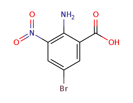 Molecular Structure of 58580-07-7 (2-amino-5-bromo-3-nitrobenzoic acid)