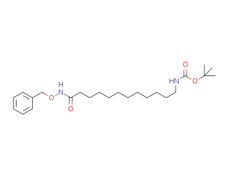 Molecular Structure of 943923-30-6 (tert-butyl (12-(benzyloxyamino)-12-oxododecyl)carbamate)