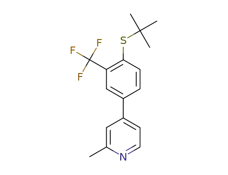 4-(4-tert-butylsulfanyl-3-trifluoromethyl-phenyl)-2-methylpyridine