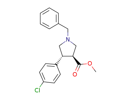 Trans-Methyl 1-benzyl-4-(4-chlorophenyl)pyrrolidine-3-carboxylate
