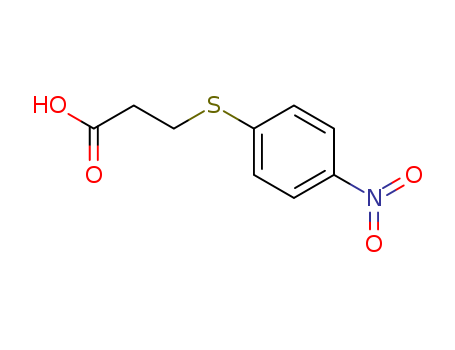 Propanoic acid,3-[(4-nitrophenyl)thio]- cas  7597-45-7