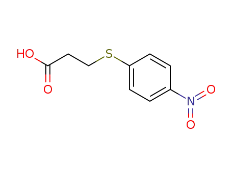 Molecular Structure of 7597-45-7 (3-[(4-nitrophenyl)sulfanyl]propanoic acid)