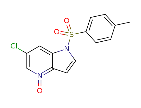 Molecular Structure of 1445856-36-9 (6-chloro-1-tosyl-1H-pyrrolo[3,2-b]pyridin-4-oxide)