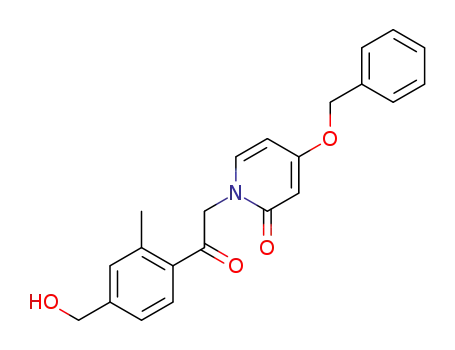 4-benzyloxy-1-[2-(4-hydroxymethyl-2-methyl-phenyl)-2-oxo-ethyl]-1H-pyridin-2-one