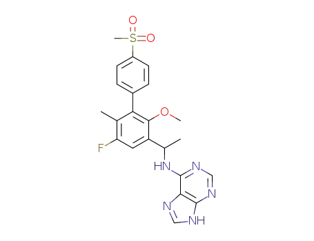 N-{1-[5-fluoro-2-methoxy-6-methyl-4'-(methylsulfonyl)biphenyl-3-yl]ethyl}-9H-purin-6-amine