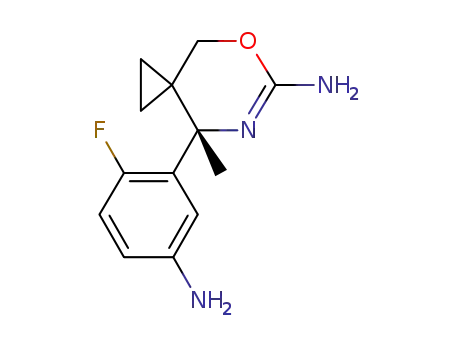 (S)-8-(5-amino-2-fluoro-phenyl)-8-methyl-5-oxa-7-aza-spiro[2.5]oct-6-en-6-ylamine