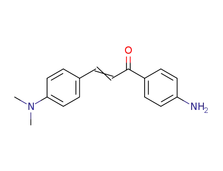 Molecular Structure of 25870-72-8 (2-Propen-1-one, 1-(4-aminophenyl)-3-[4-(dimethylamino)phenyl]-)