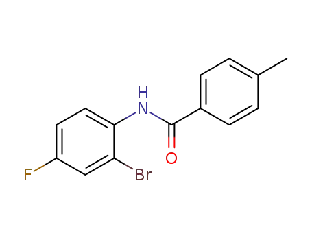 Molecular Structure of 1039869-66-3 (N-(2-bromo-4-fluorophenyl)-4-methylbenzamide)