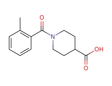 1-(2-methylbenzoyl)piperidine-4-carboxylic acid(SALTDATA: FREE)
