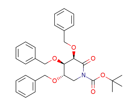 (3R,4R,5S)-tert-butyl 3,4,5-tris(benzyloxy)-2-oxopiperidine-1-carboxylate