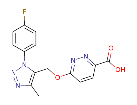 6-[3-(4-Fluoro-phenyl)-5-methyl-3H-[1,2,3]-triazol-4-ylmethoxy]-pyridazine-3-carboxylic acid