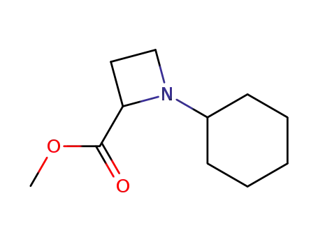 Molecular Structure of 18085-36-4 (Methyl 1-cyclohexyl-2-azetidinecarboxylate)